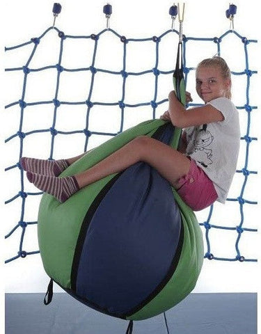 Sensory Therapeutic Swing - Suspended Pear Beanbag-Additional Need, Bean Bags, Bean Bags & Cushions, Calming and Relaxation, Gross Motor and Balance Skills, Hammocks, Helps With, Indoor Swings, Nurture Room, Outdoor Swings, Playlearn, Proprioceptive, Stock, Teen & Adult Swings, Vestibular-Learning SPACE