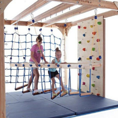 Small Footbridge for Therapeutic Sensory Balance Exercises-Additional Need, Gross Motor and Balance Skills, Helps With, Indoor Swings, Movement Breaks, Playlearn, Proprioceptive, Stock, Vestibular-Learning SPACE