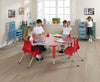 Start Right Height Adjustable Table - Circular-Classroom Furniture, Classroom Table, Height Adjustable, Metalliform, Round, Table, Wellbeing Furniture-Learning SPACE