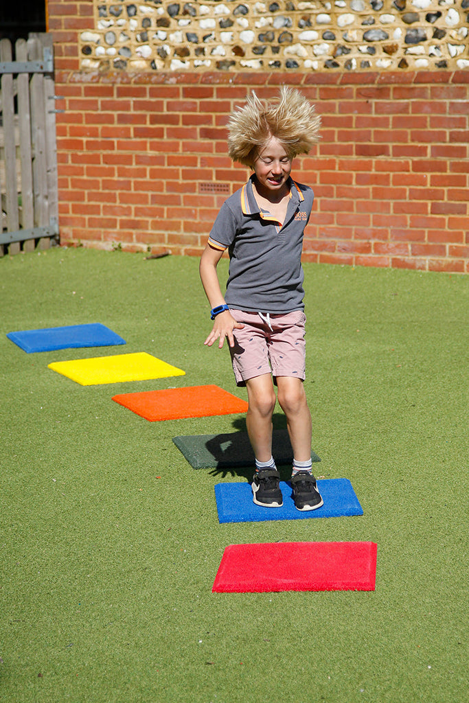 Stepping Stones - Set of 6 - Sensory Garden Musical Instruments-Garden Game, Movement Breaks, Music, Outdoor Musical Instruments, Outdoor Toys & Games, Playground Equipment, Primary Music, Sensory Garden, Stepping Stones-Learning SPACE