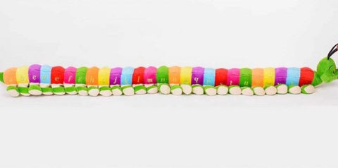 Super Long Casey The ABC Caterpillar-Baby Soft Toys, Calmer Classrooms, Comfort Toys, Early Years Literacy, eduk8, Gifts For 3-5 Years Old, Helps With, Learn Alphabet & Phonics, Literacy Toys, Primary Literacy, Sleep Issues-Learning SPACE