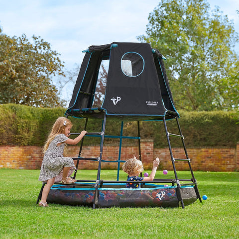 TP Explorer Metal Climbing Frame (Black Edition)-Additional Need, Gross Motor and Balance Skills, Helps With, Outdoor Climbing Frames, Playground Equipment, Seasons, Summer, TP Toys-Learning SPACE