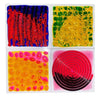 Textured Massage Liquid Tiles Set of 4 - 30cm-AllSensory, Featured, Helps With, Lumina, Playlearn, Sensory Flooring, Sensory Processing Disorder, Sensory Seeking, Tactile Toys & Books, Teen Sensory Weighted & Deep Pressure, Teenage & Adult Sensory Gifts, Vibration & Massage, Visual Sensory Toys-Learning SPACE