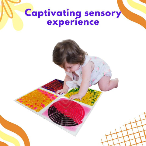 Textured Massage Liquid Tiles Set of 4 - 30cm-AllSensory, Featured, Helps With, Lumina, Playlearn, Sensory Flooring, Sensory Processing Disorder, Sensory Seeking, Tactile Toys & Books, Teen Sensory Weighted & Deep Pressure, Teenage & Adult Sensory Gifts, Vibration & Massage, Visual Sensory Toys-Learning SPACE