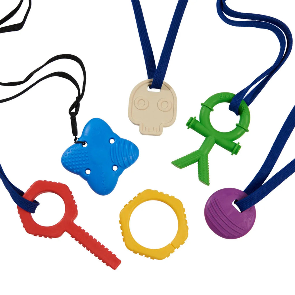 The Chewbuddy™ Mix 6 Packs-Chewing, Oral Motor & Chewing Skills, Sensory Seeking, Teether-Rainbow-Learning SPACE