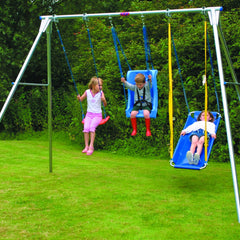 Treble Swing Frame-Adapted Outdoor play, Outdoor Swings, Specialised Prams Walkers & Seating, Stock, Teen & Adult Swings-Learning SPACE