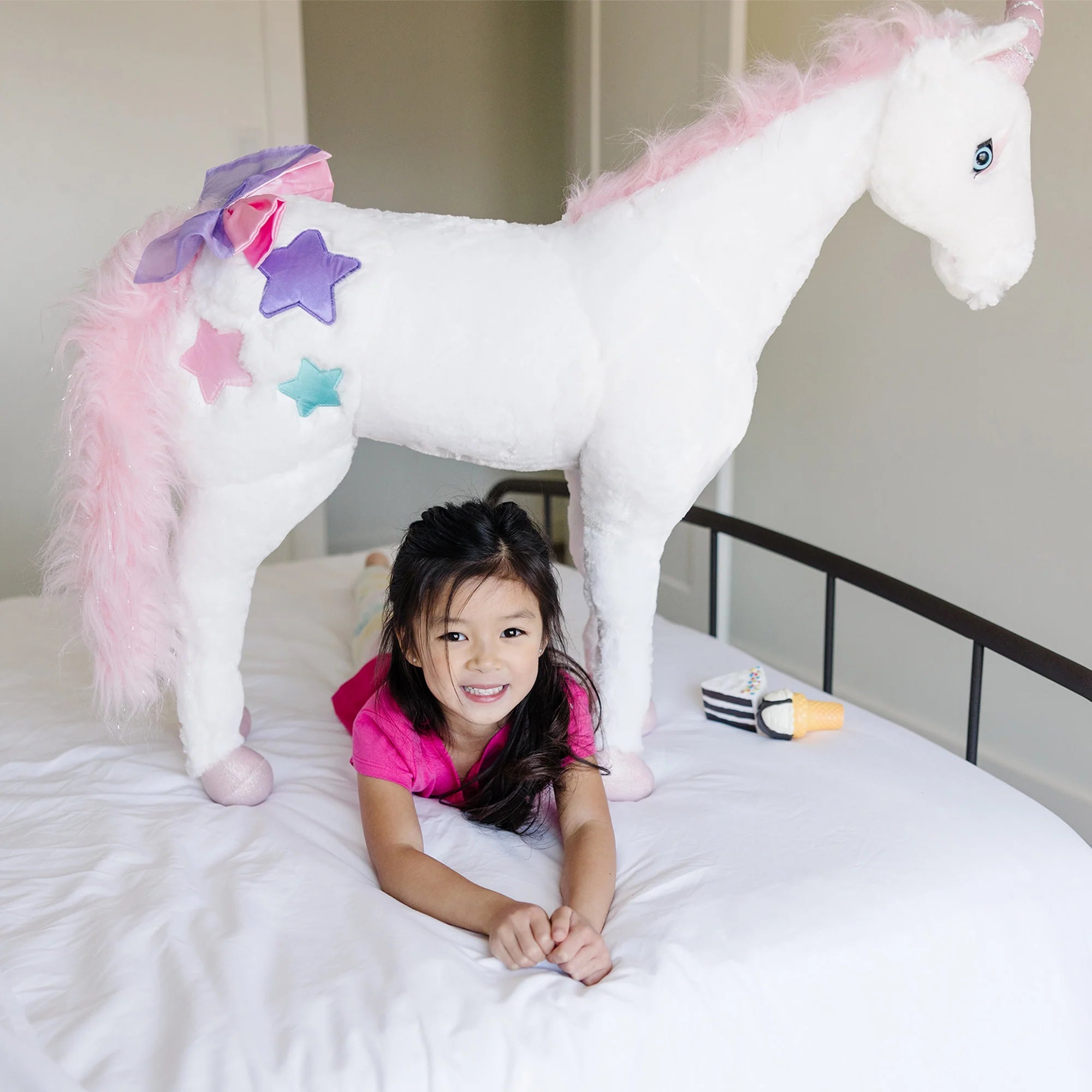 Unicorn Lifelike Plush Stuffed Animal-Christmas, Christmas 2024, Comfort Toys, Dinosaurs. Castles & Pirates, Featured, Games & Toys-Learning SPACE