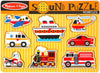 Vehicles Sound Puzzle - 8 Pieces-Baby Wooden Toys, Sound, Sound. Peg & Inset Puzzles, Stock-Learning SPACE