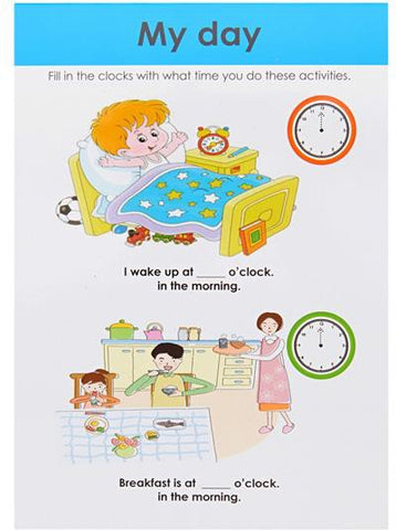 Wipe Clean Activity Book - Time-Calmer Classrooms, Early Years Maths, Helps With, Life Skills, Maths, Ormond, Primary Maths, S.T.E.M, Stock, Time, Transitioning and Travel-Learning SPACE