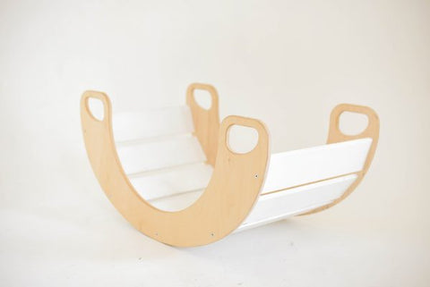 Wooden Slat Rocker Board-Additional Need, AllSensory, Balancing Equipment, Best Seller, Bounce & Spin, Early Years Sensory Play, Gross Motor and Balance Skills, Helps With, Matrix Group, Movement Breaks, Proprioceptive, Rocking, Sensory Processing Disorder, Sensory Seeking, Vestibular-White-Learning SPACE