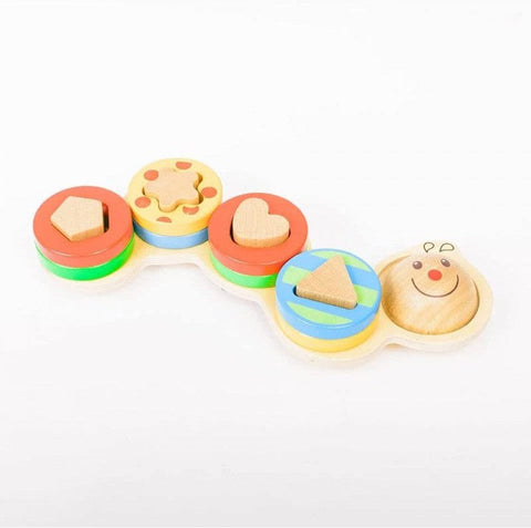 Wooden Wiggly Worm stacking, counting and shape-Additional Need, Baby & Toddler Gifts, Discontinued, eduk8, Fine Motor Skills, Gifts For 3-5 Years Old, Helps With, Nurture Room, Sound. Peg & Inset Puzzles, Stacking Toys & Sorting Toys-Learning SPACE