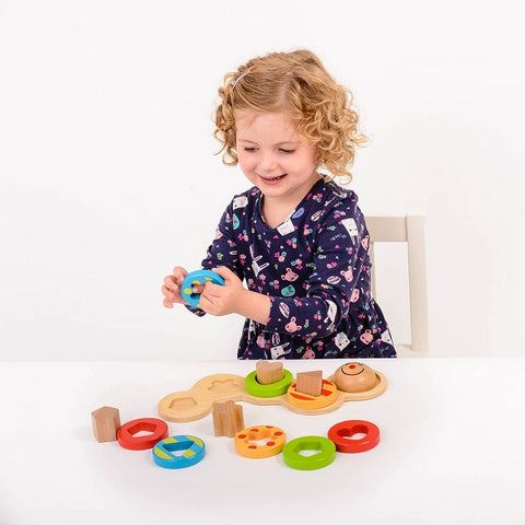 Wooden Wiggly Worm stacking, counting and shape-Additional Need, Baby & Toddler Gifts, Discontinued, eduk8, Fine Motor Skills, Gifts For 3-5 Years Old, Helps With, Nurture Room, Sound. Peg & Inset Puzzles, Stacking Toys & Sorting Toys-Learning SPACE