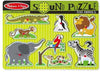 Zoo Animals Sound Puzzle - 8 Pieces-Sound, Sound. Peg & Inset Puzzles, Stock-Learning SPACE