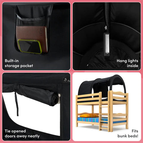 Snuggy The Sensory Bed Den Canopy - Double or Single-AllSensory, Autism, Black-Out Dens, Calmer Classrooms, Calming and Relaxation, Core Range, Helps With, Matrix Group, Meltdown Management, Neuro Diversity, Noise Reduction, Reading Den, Sensory Dens, Sensory Processing Disorder, Sleep Issues, Snuggy, Wellbeing Furniture-Learning SPACE