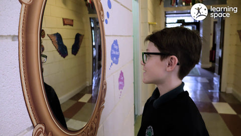 Mindfulness Sensory Path (Walls)-Additional Need, Calmer Classrooms, Classroom Displays, Helps With, Mindfulness, Movement Breaks, Playground Wall Art & Signs, PSHE, Sensory Paths, Social Emotional Learning, Stock-Learning SPACE